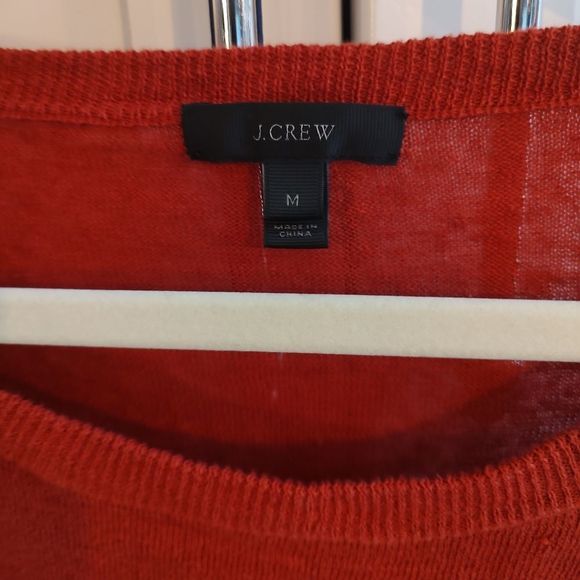 J.Crew Linen 3/4 Sleeve Pom Pom Trim Sweater Bundle - Picture 12 of 15